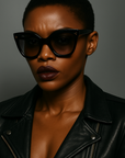 Protagonist Black Acetate Oversized Square Frame