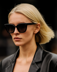 Protagonist Black Acetate Oversized Square Frame