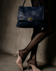 Fallon Satchel (Mid-Blue)