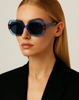 Pulse Acetate Geometric Sunglasses