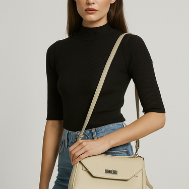 Stratus Shoulder Bag (Cream)