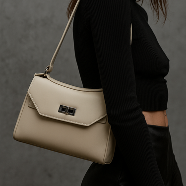 Stratus Shoulder Bag (Cream)