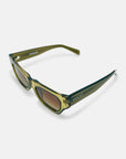 Viper Rectangular Sunglasses in Gold Acetate - Vanto