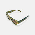 Viper Rectangular Sunglasses in Gold Acetate - Vanto