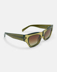 Viper Rectangular Sunglasses in Gold Acetate - Vanto