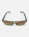 Viper Rectangular Sunglasses in Gold Acetate - Vanto