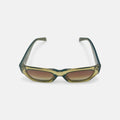 Viper Rectangular Sunglasses in Gold Acetate - Vanto