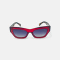 Viper Rectangular Sunglasses in Red Acetate - Vanto