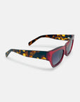 Viper Rectangular Sunglasses in Red Acetate - Vanto