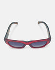 Viper Rectangular Sunglasses in Red Acetate - Vanto