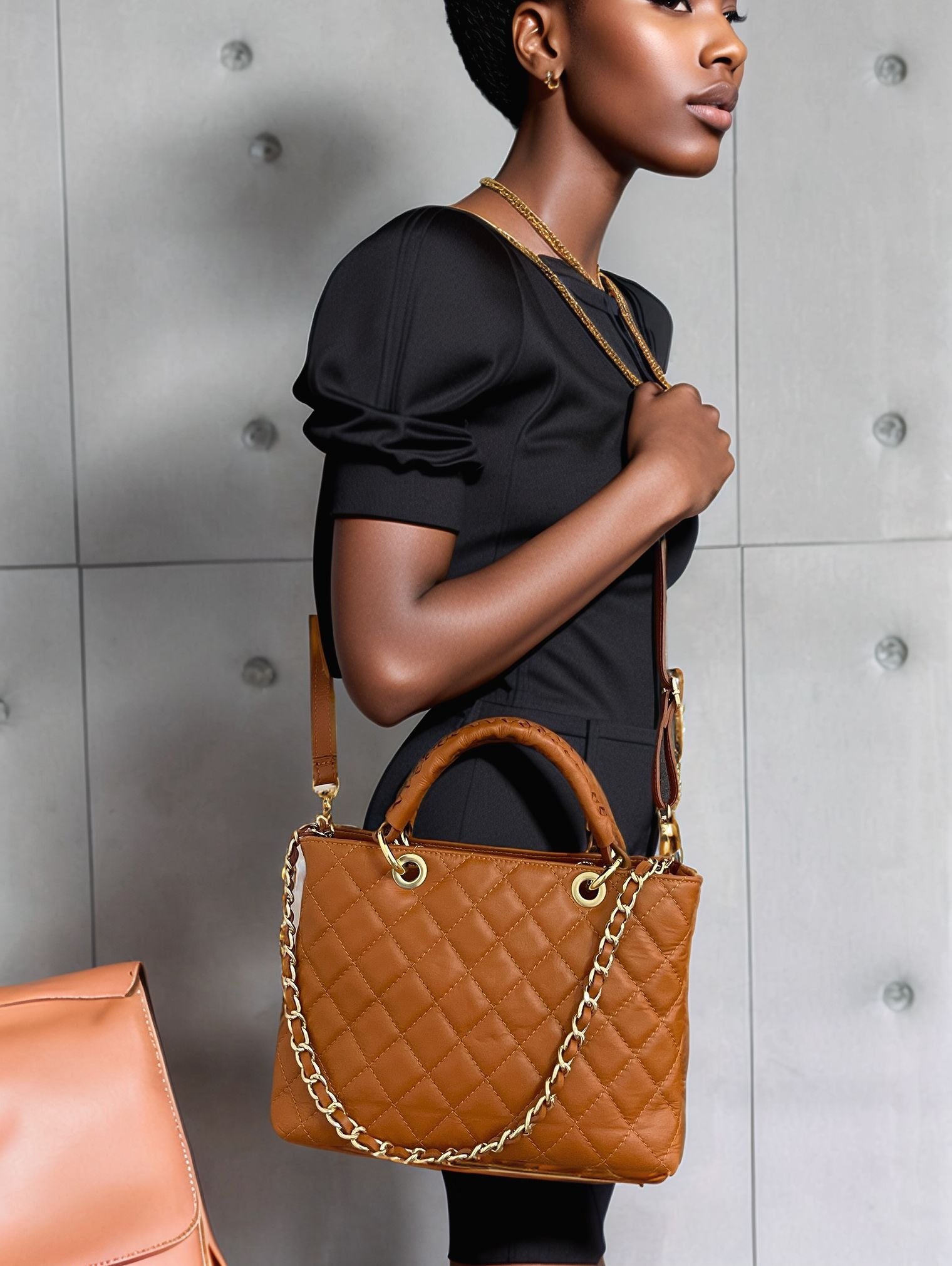 Vivienne Tote Bag (Tan) - Vanto