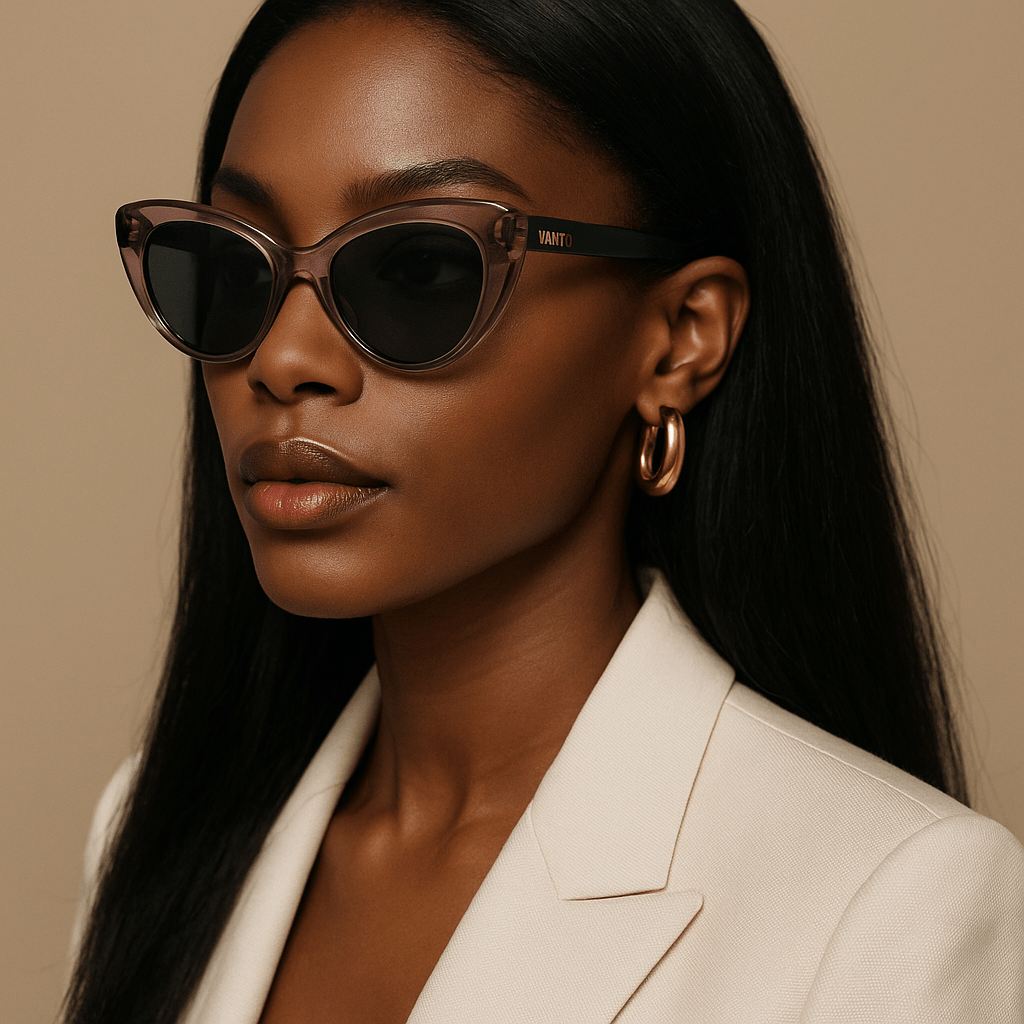 Zephyr Translucent Pink Acetate Cat Eye Frame - Vanto