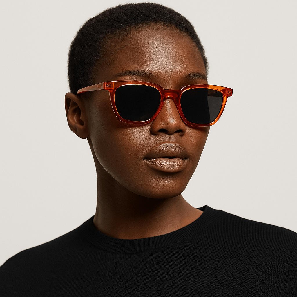 Ava Rectangular TR 90 Orange Frame - Vanto