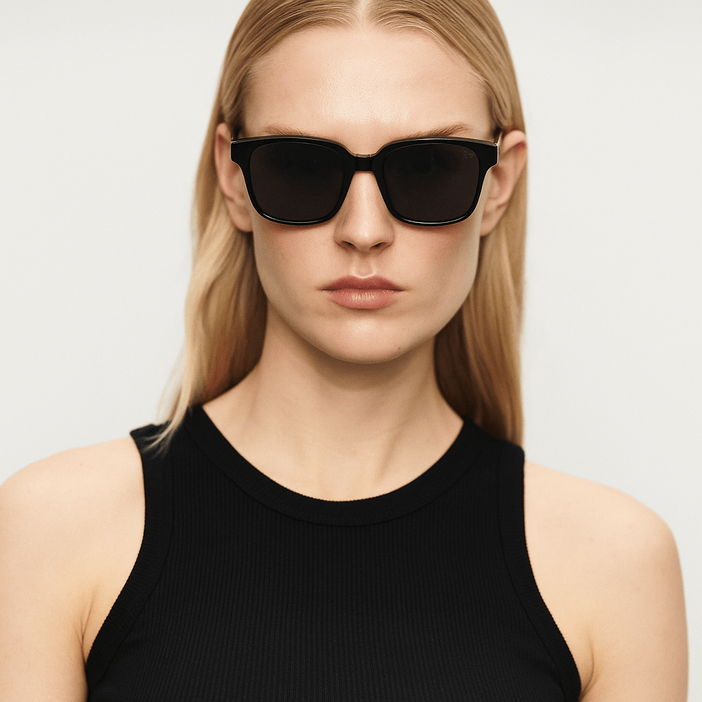 Alonso Black TR90 Oversized Square Frame - Vanto