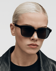 Alonso Black TR90 Oversized Square Frame - Vanto