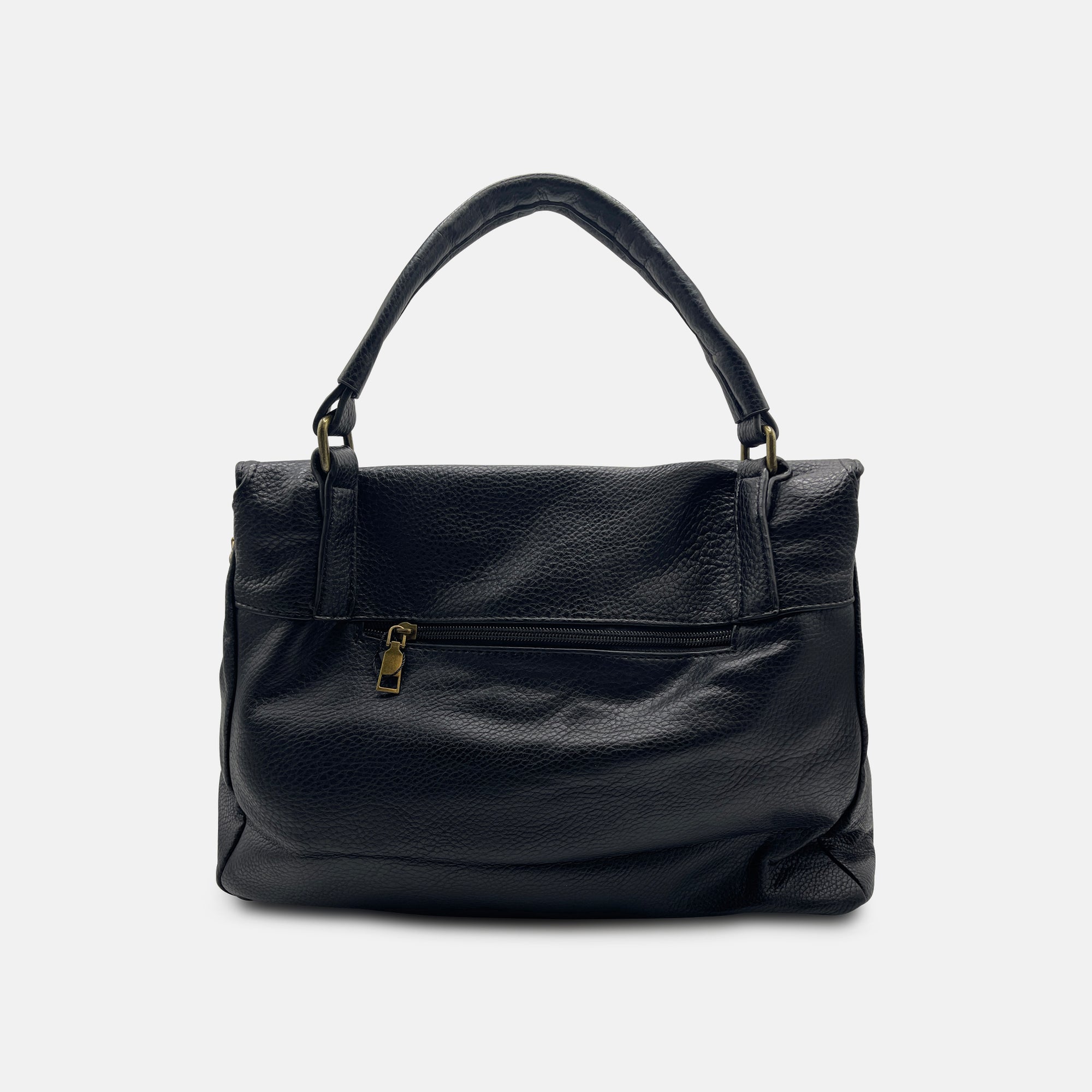 Fallon Satchel (Black) - Vanto