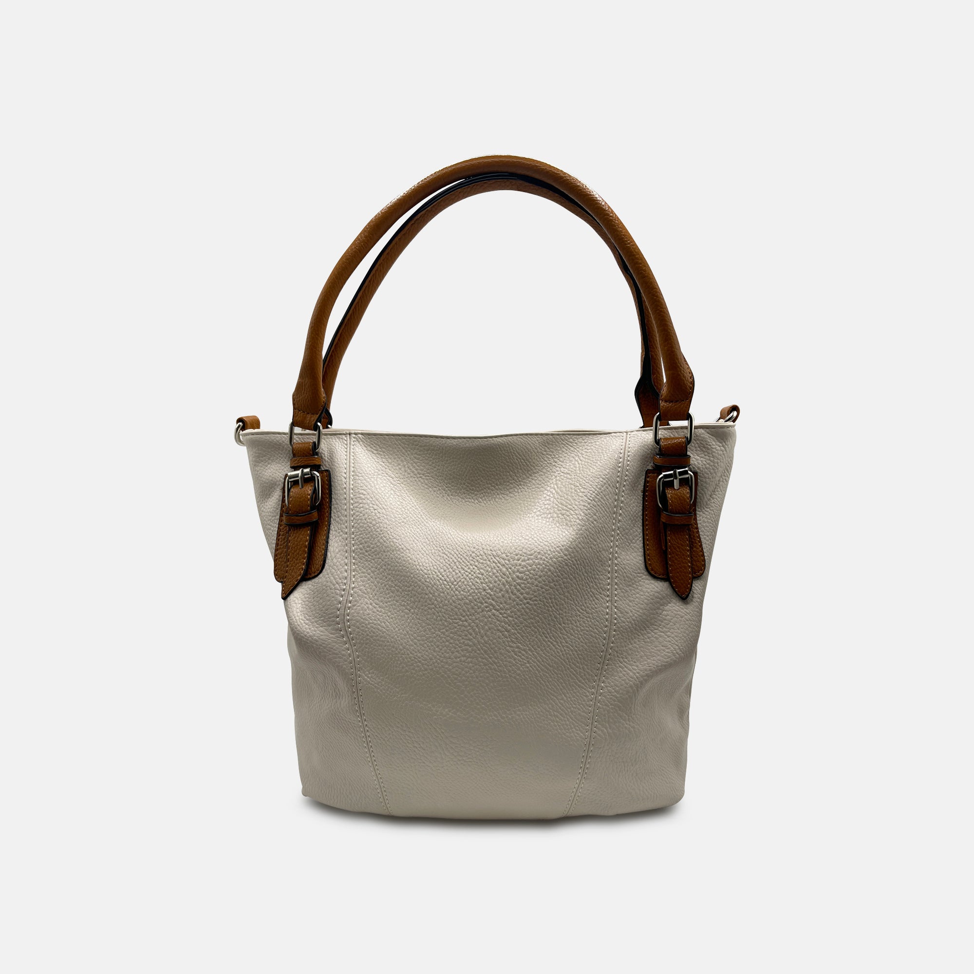 Lorna Tote (Ivory/Tan) - Vanto