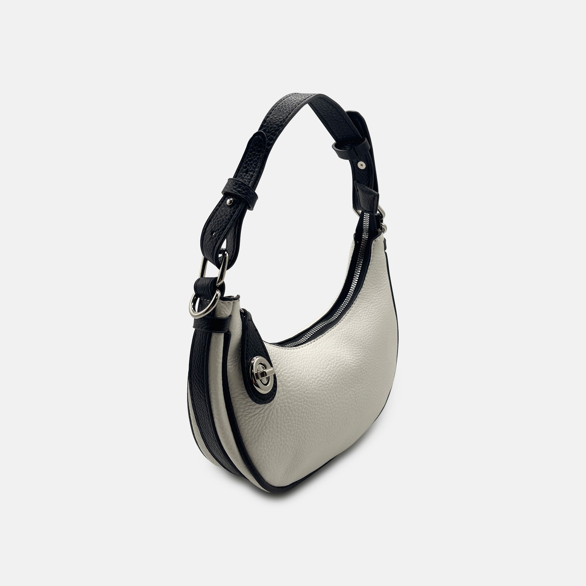 Lani Shoulder Bag (White/Black) - Vanto