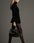 Fallon Satchel (Black) - Vanto