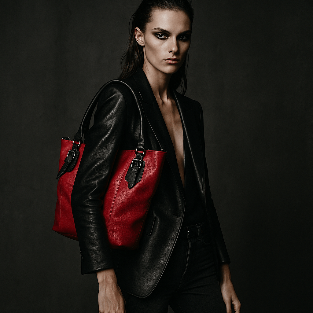 Lorna Tote (Red/Black) - Vanto