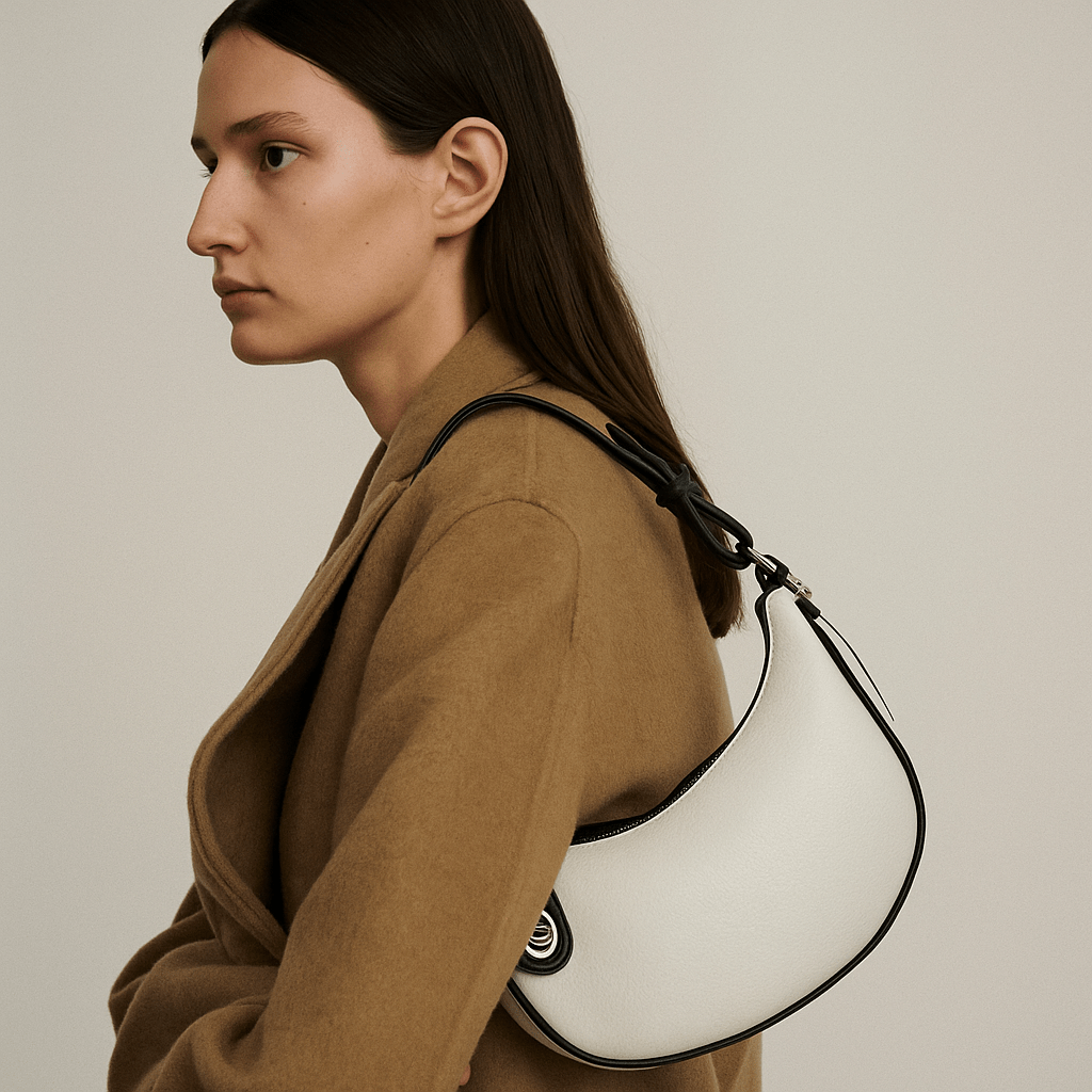 Lani Shoulder Bag (White/Black) - Vanto