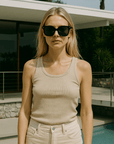 Provokate Black Acetate Square Frame - Vanto