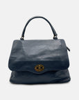 Fallon Satchel (Mid-Blue)